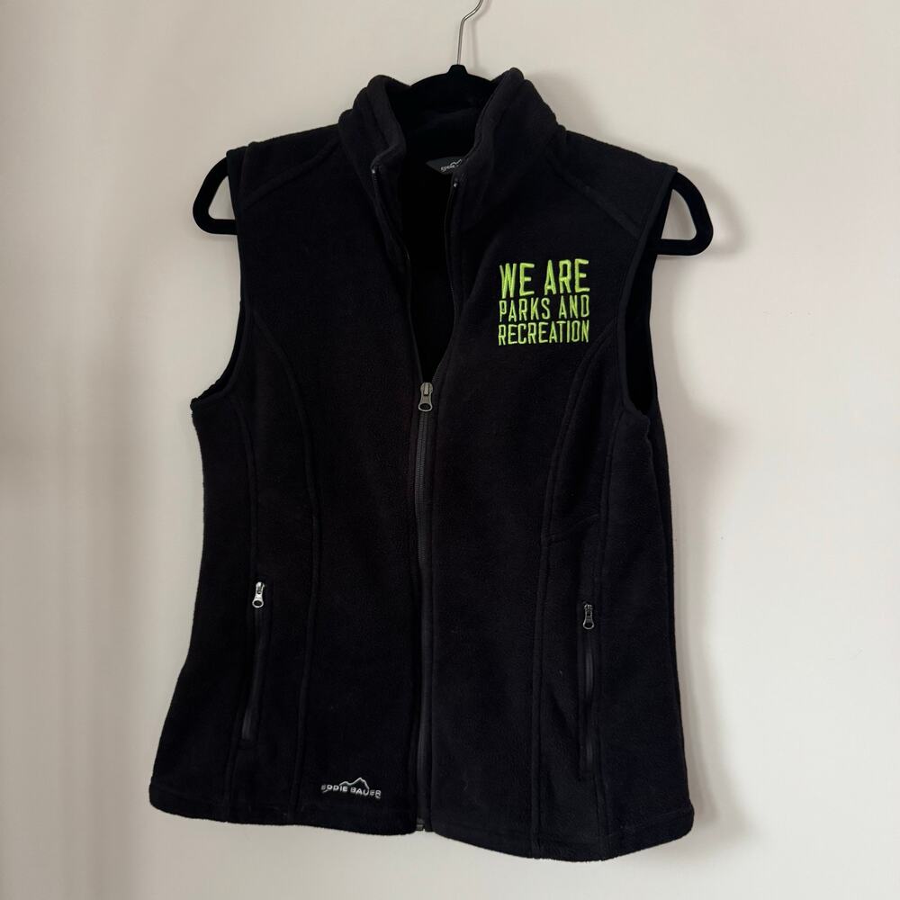 Eddie Bauer We Are Parks and Rec Embroidered Fleece Vest